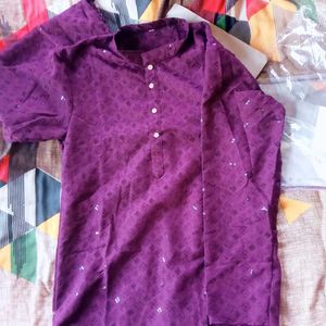 Purple Colour Kurta