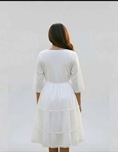White Embroidered Dress