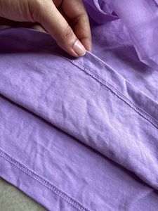 Lavender Super Cute Puff Hand Top