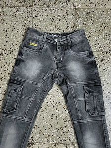 Gray Cargo Jeans