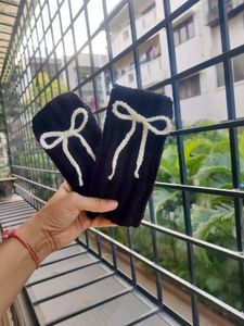 Heart Fingerless Gloves