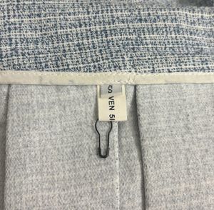 Blue Tweed Short Skirt