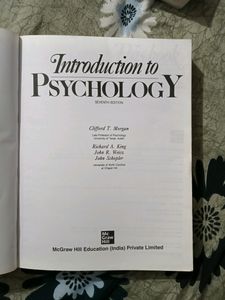 Introduction to Psychology - Morgan and King