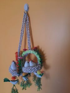 2 Hanging BIRD NEST