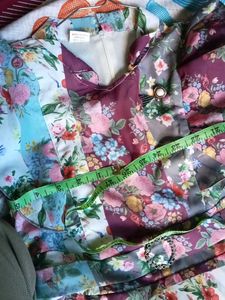 Floral Patchwork Dress With No Defect