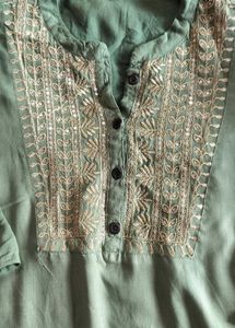 Trendz Green kurti L size