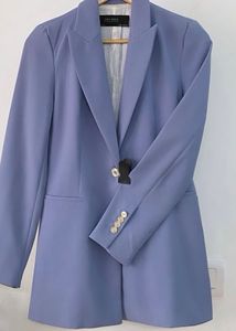 ZARA Blue Blazer Dress Coat