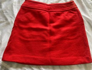 Retro Orange Mini Skirt