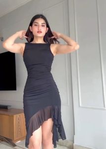 SAVANA midi party dress black