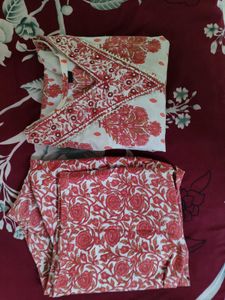 Pink Floral Kurta Set