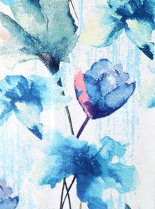 2 Floral Window Curtains