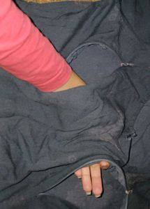 new mother breast feeding dress Blue Cotton Blend