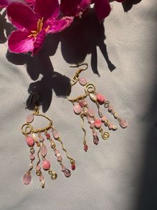 Pink jellyfish Earrings
