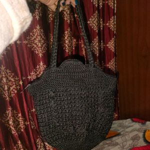 Crochet Raffia Bucket Bag