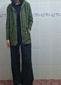 Olive Zip-Up Jacket