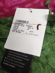 Olive Long SalwaarWith Belt Style