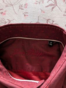 Louis Philippe Maroon Shirt