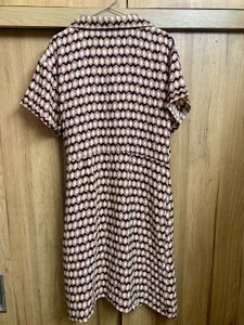 Patterned Shirt Dress