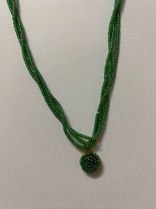 Green Beaded Necklace