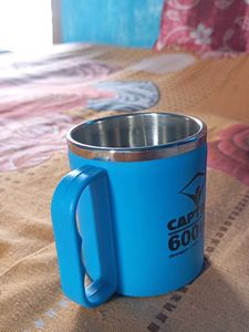 Blue Stainless Steel Travel Mug
