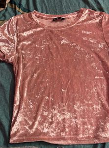 Pink Velvet Tee