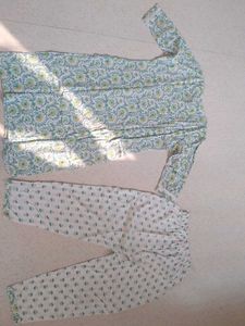 Floral Print Kurta Set