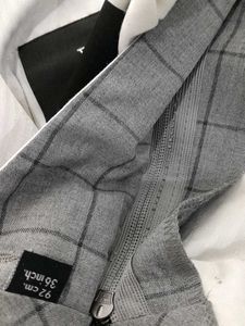 Grey Checks Formal Trouser Men