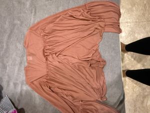 Ruffled Long Bell Sleeve Top
