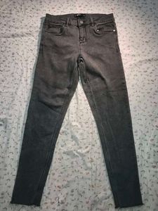 Gray Wash Skinny Jeans