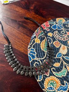 2 Time Imworn Black Polish Oxidised Choker