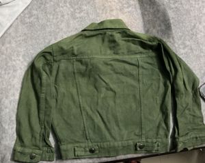 Olive Green Denim Jacket