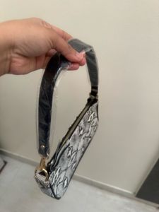 Snakeskin Print Shoulder Bag