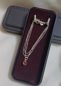 Original Silver With Granet Necklace