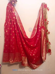 Red Banarasi Silk Saree