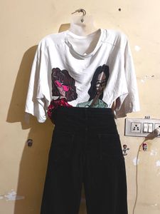 Graphic Print White T-Shirt