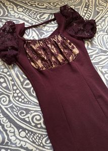 Cuffed Sleeve Classy  Dress
