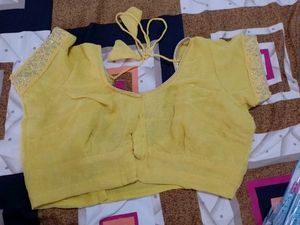 Yellow Embellished Blouse