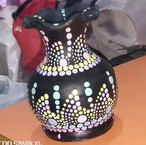 Handmade Mandala Dot Art Flower Pot