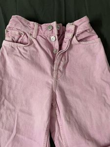 Zara Pink Denim Jeans