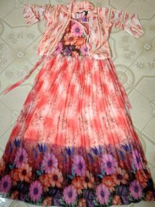 Floral Dress with Shrug