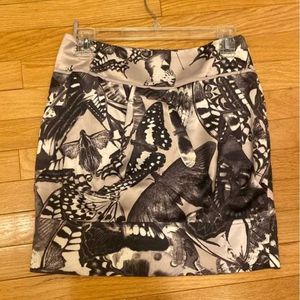 Ted Baker London Butterfly Print Mini Skirt