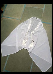 Elegant White Indian Dress 11 - 12 Years