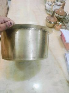Vintage Pure Brass Patila In Big Size