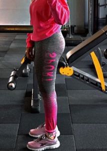 Workout Leggings - Neon &amp; Pink