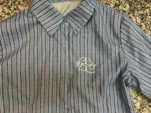 cute y2k Striped Blue Shirt