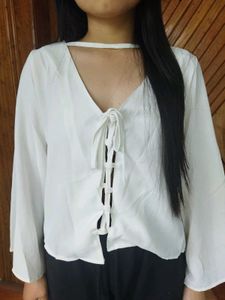 White Women Lace Top/Blouse