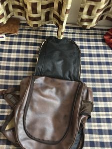Brown Leather Backpack