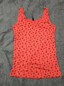 Coral Floral Tank Top