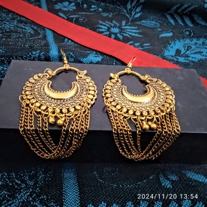 Oxidized Gold earrings