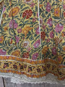 Yellow Anarkali Kurti